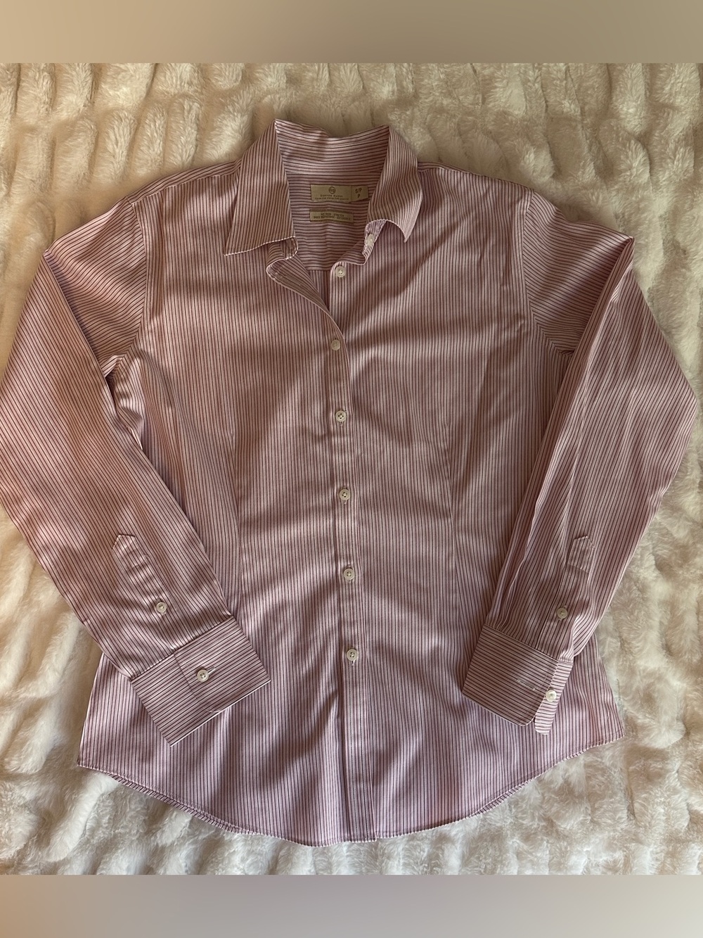 Denver Hayes Pink Striped Dress Shirt